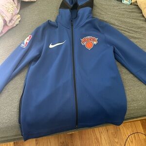 Nike  Blue Knicks Full-Zip Jacket